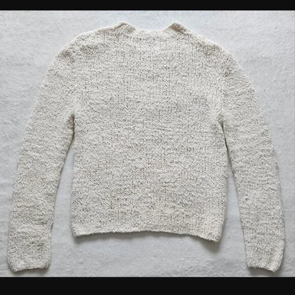 LINGUA FRANCA "take it easy" goop travel fave bouclé-cotton knit sweater $495 m - Picture 8 of 13